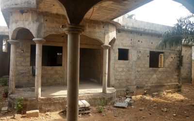 Gbodjome MV01, à vendre maison inachevée de 4 pièces à Lomé Togo